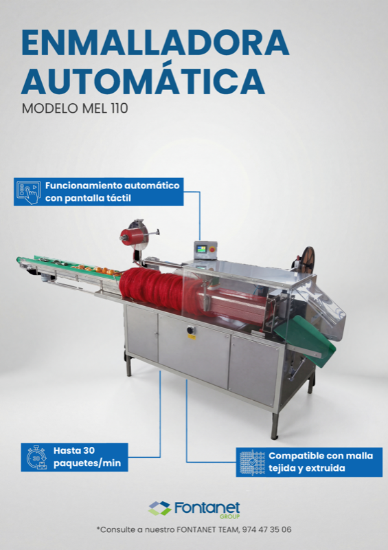 Enmalladora automática MEL110 para envasado continuo en malla